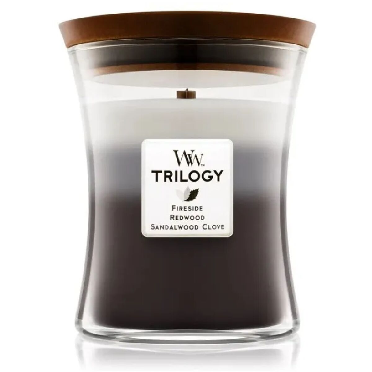 Scented Candle Woodwick Trilogy Medium Hourglass Candles-0