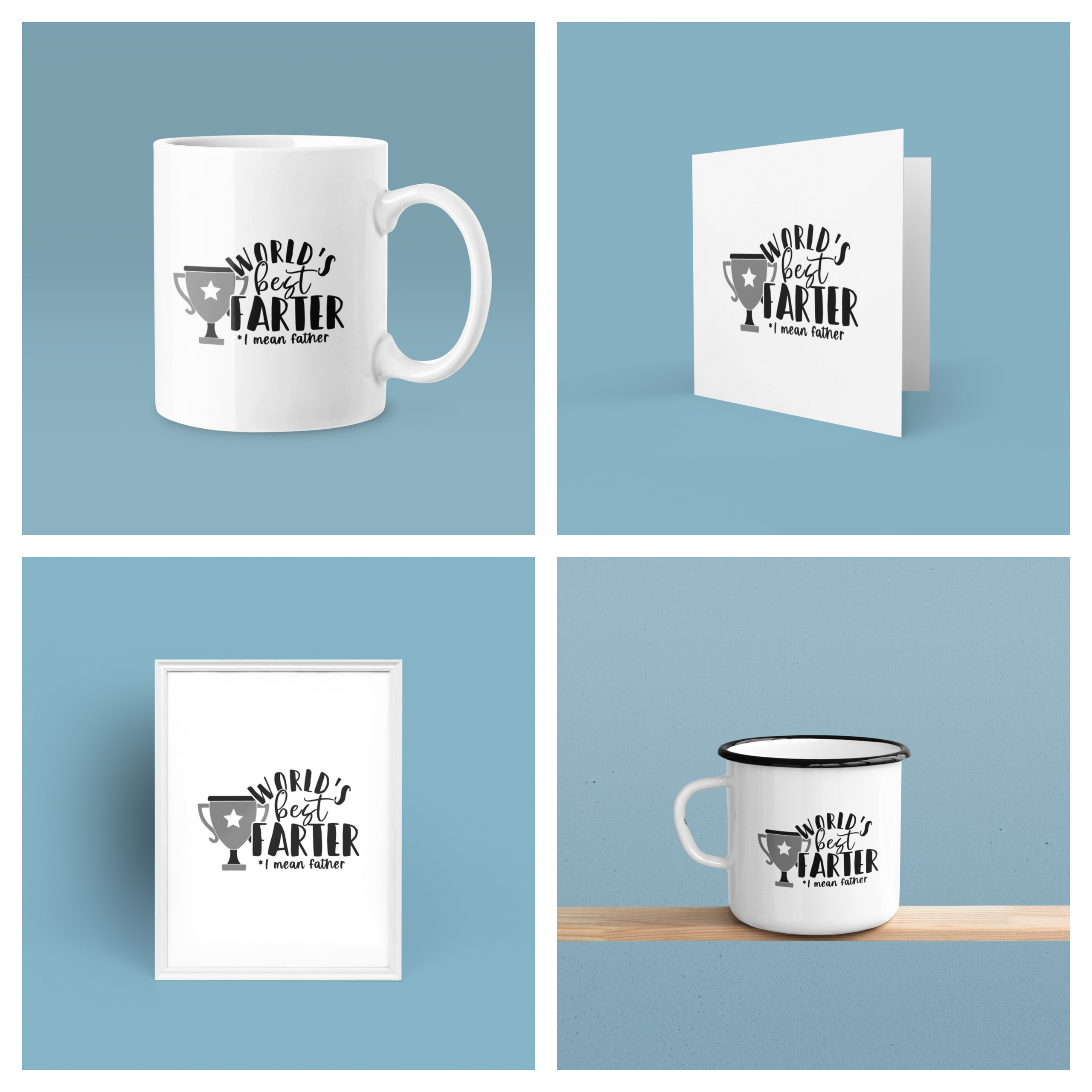 Personalised Worlds Best Farter Fathers Day Collection