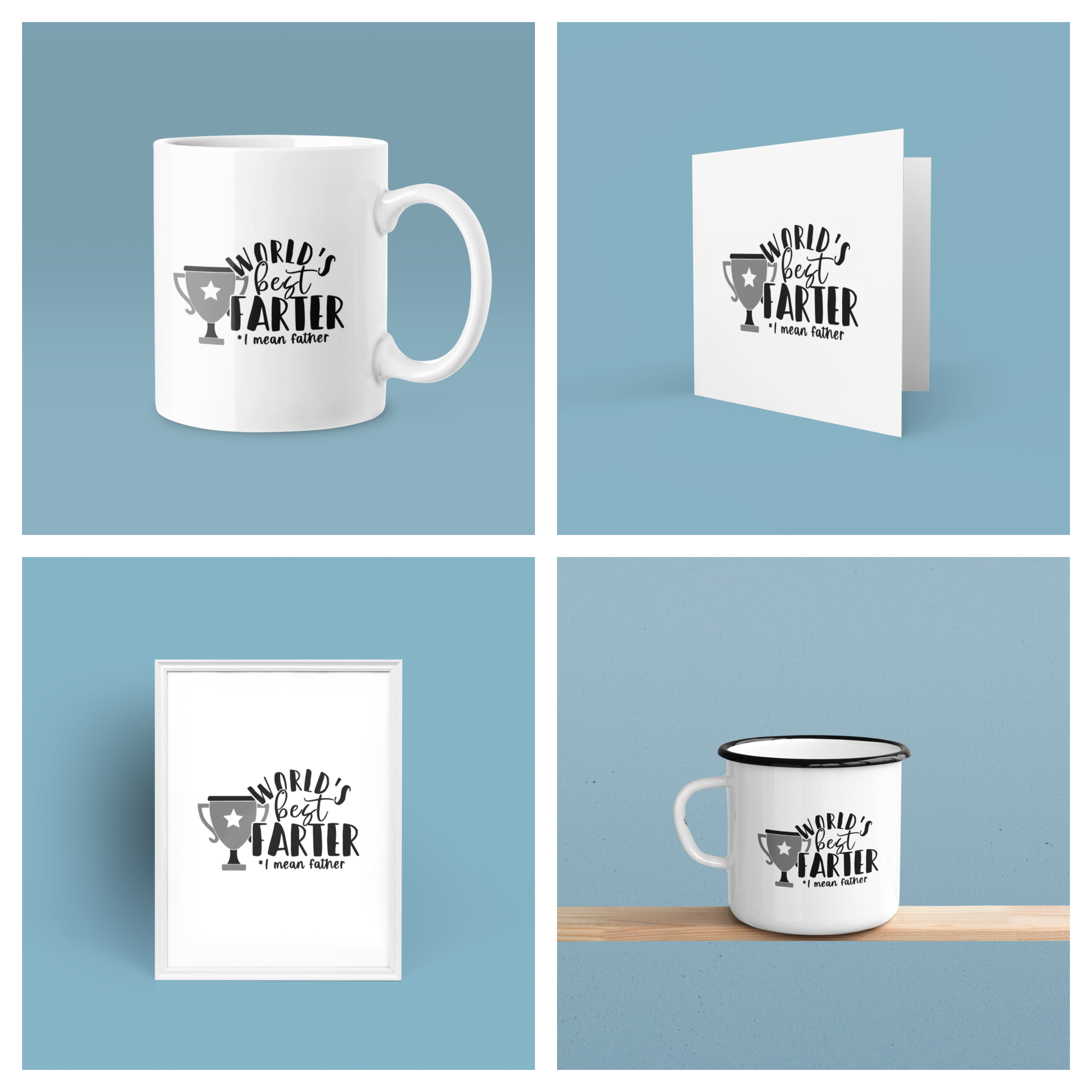 Personalised Worlds Best Farter Fathers Day Collection-0